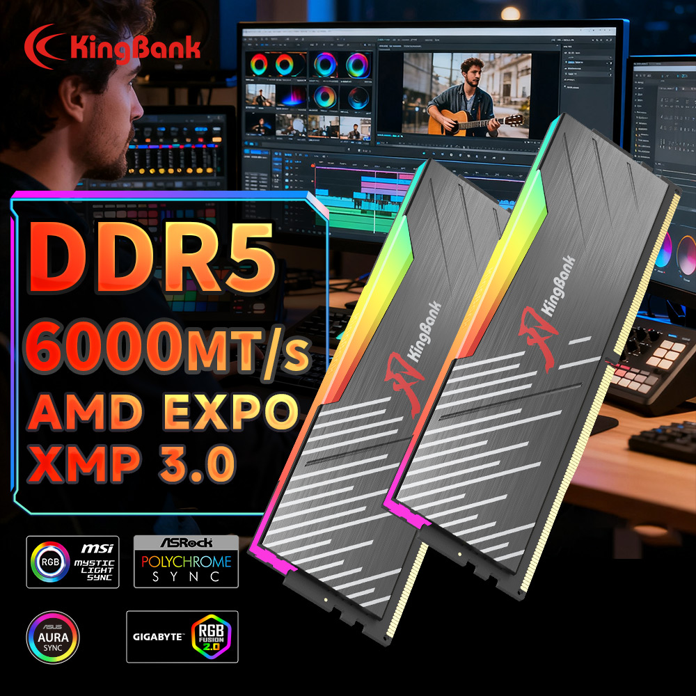 Ddr5 64Gb - Оперативная память KingBank KRRB DDR5 RGB